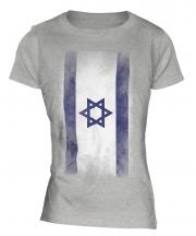 Israel Faded Flag Ladies T-Shirt