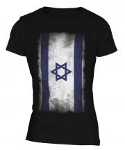 Israel Faded Flag Ladies T-Shirt