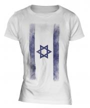 Israel Faded Flag Ladies T-Shirt