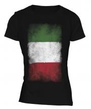 Italy Faded Flag Ladies T-Shirt