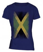 Jamaica Faded Flag Ladies T-Shirt