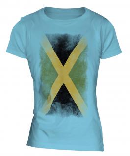 Jamaica Faded Flag Ladies T-Shirt