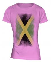 Jamaica Faded Flag Ladies T-Shirt