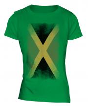 Jamaica Faded Flag Ladies T-Shirt