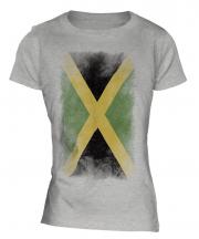 Jamaica Faded Flag Ladies T-Shirt