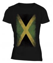 Jamaica Faded Flag Ladies T-Shirt