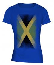 Jamaica Faded Flag Ladies T-Shirt