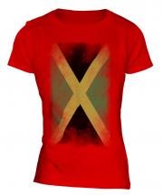 Jamaica Faded Flag Ladies T-Shirt