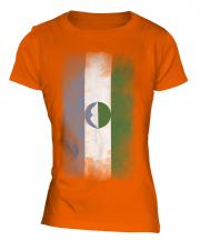 Kabardino-Balkaria Faded Flag Ladies T-Shirt