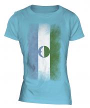 Kabardino-Balkaria Faded Flag Ladies T-Shirt
