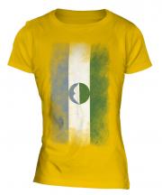 Kabardino-Balkaria Faded Flag Ladies T-Shirt