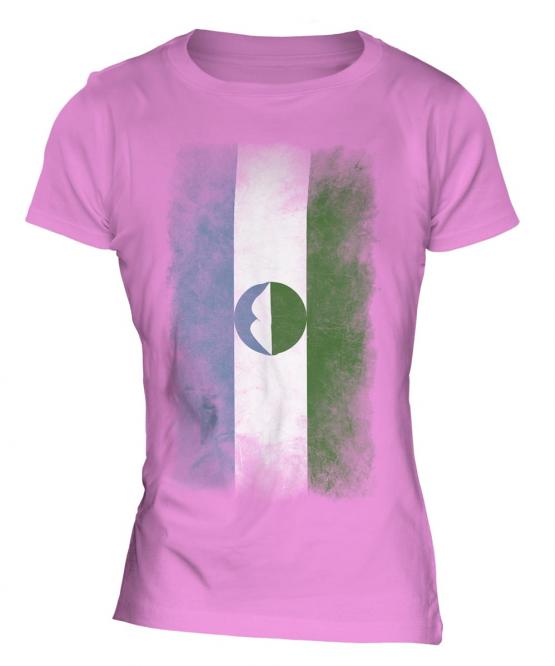 Kabardino-Balkaria Faded Flag Ladies T-Shirt