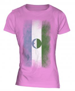 Kabardino-Balkaria Faded Flag Ladies T-Shirt