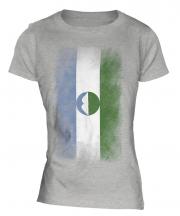 Kabardino-Balkaria Faded Flag Ladies T-Shirt