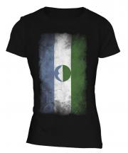 Kabardino-Balkaria Faded Flag Ladies T-Shirt
