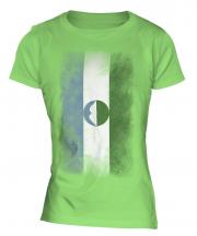 Kabardino-Balkaria Faded Flag Ladies T-Shirt