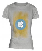 Kalmykia Faded Flag Ladies T-Shirt