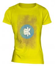 Kalmykia Faded Flag Ladies T-Shirt