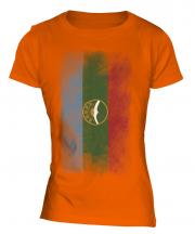 Karachay-Cherkessia Faded Flag Ladies T-Shirt