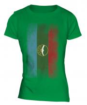 Karachay-Cherkessia Faded Flag Ladies T-Shirt