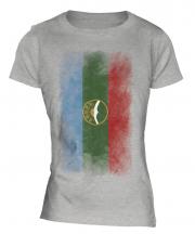 Karachay-Cherkessia Faded Flag Ladies T-Shirt