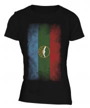 Karachay-Cherkessia Faded Flag Ladies T-Shirt