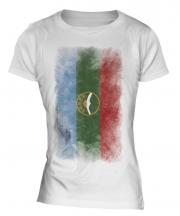 Karachay-Cherkessia Faded Flag Ladies T-Shirt