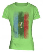 Karachay-Cherkessia Faded Flag Ladies T-Shirt