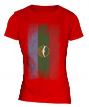 Karachay-Cherkessia Faded Flag Ladies T-Shirt