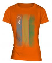 Karakalpakstan Faded Flag Ladies T-Shirt