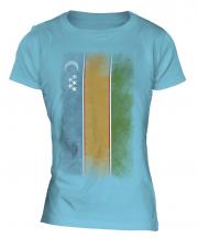Karakalpakstan Faded Flag Ladies T-Shirt