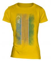 Karakalpakstan Faded Flag Ladies T-Shirt