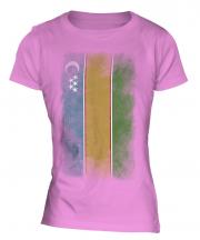 Karakalpakstan Faded Flag Ladies T-Shirt