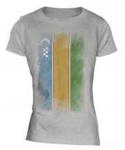 Karakalpakstan Faded Flag Ladies T-Shirt