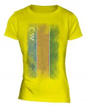 Karakalpakstan Faded Flag Ladies T-Shirt