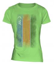 Karakalpakstan Faded Flag Ladies T-Shirt
