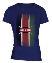 Kenya Faded Flag Ladies T-Shirt