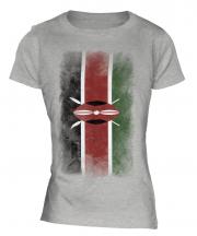 Kenya Faded Flag Ladies T-Shirt