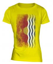 Kiribati Faded Flag Ladies T-Shirt
