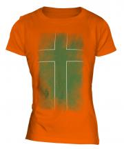 Ladonia Faded Flag Ladies T-Shirt