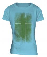 Ladonia Faded Flag Ladies T-Shirt