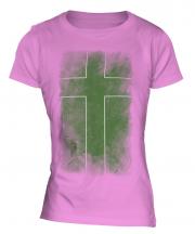 Ladonia Faded Flag Ladies T-Shirt