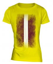 Latvia Faded Flag Ladies T-Shirt