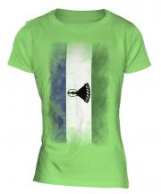 Lesotho Faded Flag Ladies T-Shirt