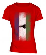 Lesotho Faded Flag Ladies T-Shirt