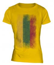 Lithuania Faded Flag Ladies T-Shirt
