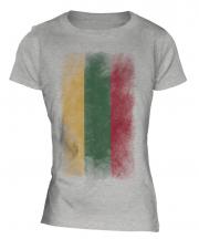 Lithuania Faded Flag Ladies T-Shirt