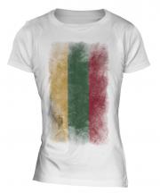 Lithuania Faded Flag Ladies T-Shirt