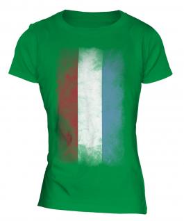 Luxembourg Faded Flag Ladies T-Shirt