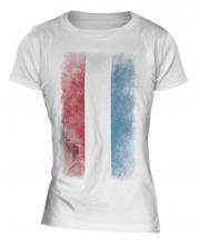 Luxembourg Faded Flag Ladies T-Shirt